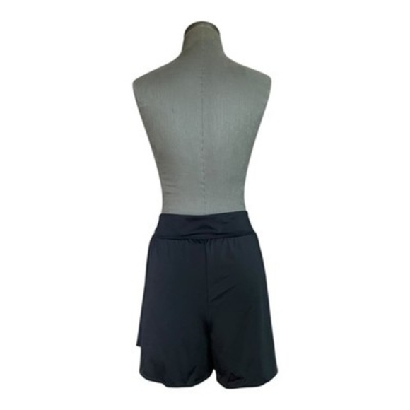 D&Co Beach Womens Black Activewear Shorts Built-In Panties Casual Stretch Sz 16 - Picture 3 of 5